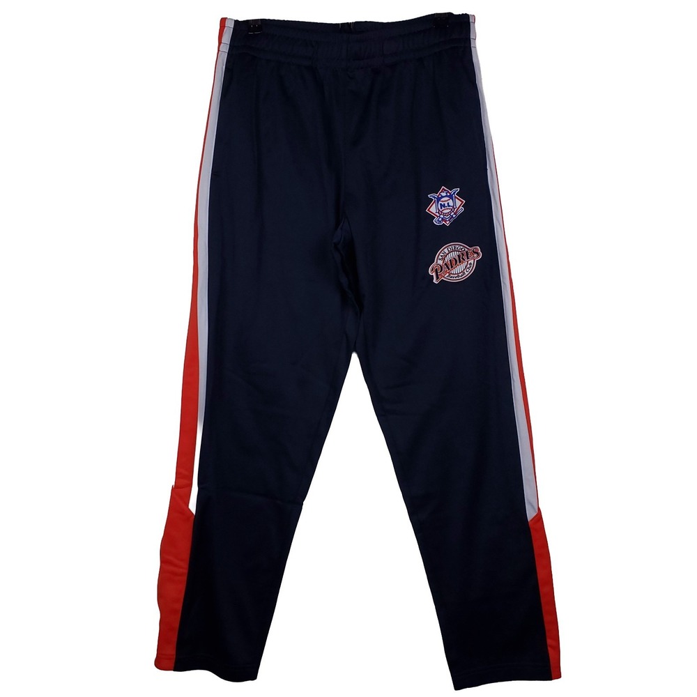 San Diego Padres Mitchell‎ & Ness MLB Large Sweatpants Embroidery Logos Navy New